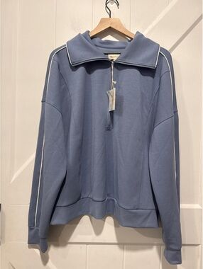 Thread & Supply Blue Regalia Pullover Sweatshirt, NWT, Size 2X